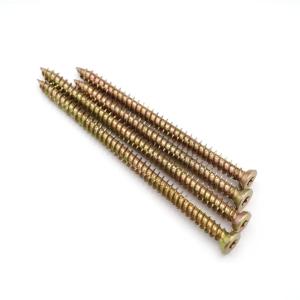 Countersunk Head Concrete Screws Carbon Steel Galvanizing Yellow Drilling