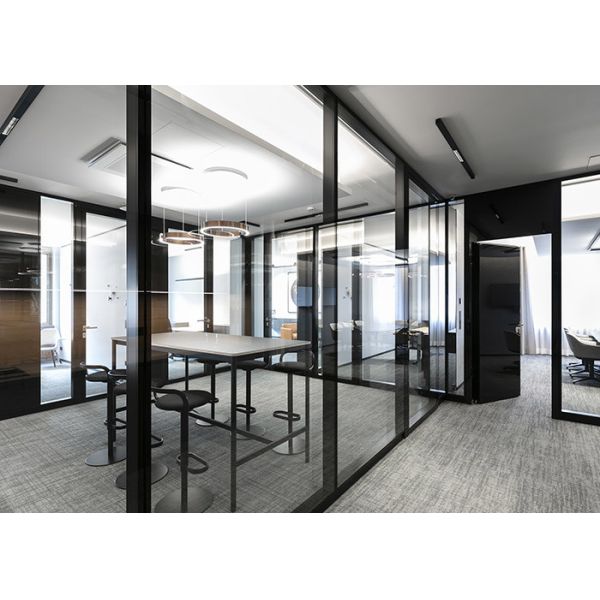 Buy Customized Office Modular Glass Partition Walls Aluminium Glass Partition Wall at wholesale prices