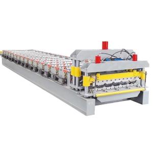 Q Tile Glaze Roofing Sheet Roll Forming Machine / Tile Roll Forming Machine For