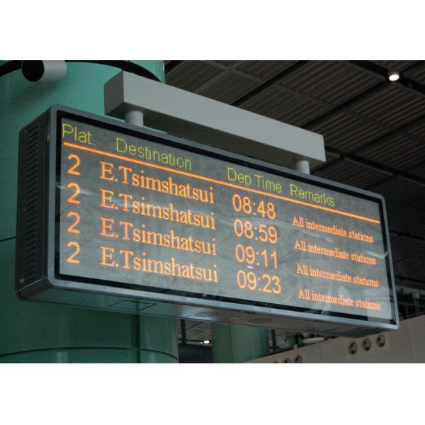 Buy 240W train station departure board High Ingress Protection IP65 at wholesale prices
