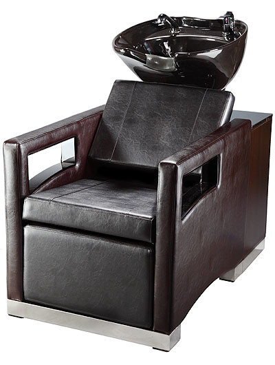 Buy Luxury Salon Shampoo Chairs With Cushion Headrest , Electric Footrest at wholesale prices