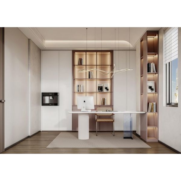 Fadior French Style Stainless Steel Wardrobe With Integrated Desk And Coffee Machine