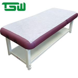 75gsm White Flat Waterproof Disposable Nonwoven Bed Sheet Roll