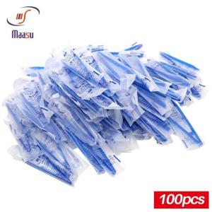 Blue Plastic Disposable Tweezers 15.5cm Periodontal Tool