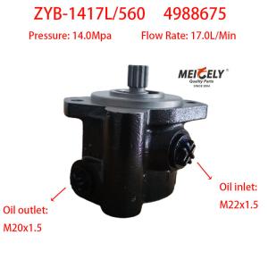 Cummins ISD ISDE 4BT Engine 4988675 Power Steering Hydraulic Pump