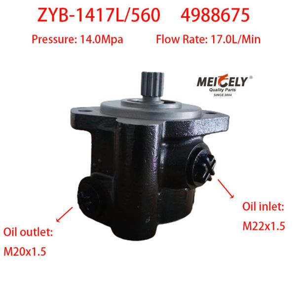 Buy Cummins ISD ISDE 4BT Engine 4988675 Power Steering Hydraulic Pump at wholesale prices