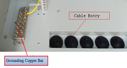 Two Doors Outdoor Equipment Cabinet Power Enclosures 42U Internal Size With PDU