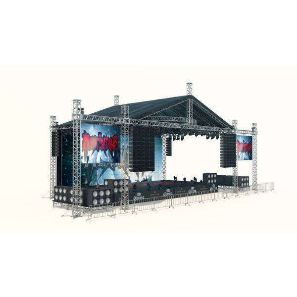 Buy Aluminum Alloy Square Box Curved Canopy Event Truss Roof System at wholesale prices