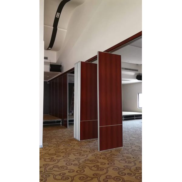 MDF Board Movable Wooden Partition Wall for Conference Room Aluminium Frame