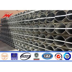 11.8m 5mm Thickness Steel Transmission Poles Hot Dip Galvanized