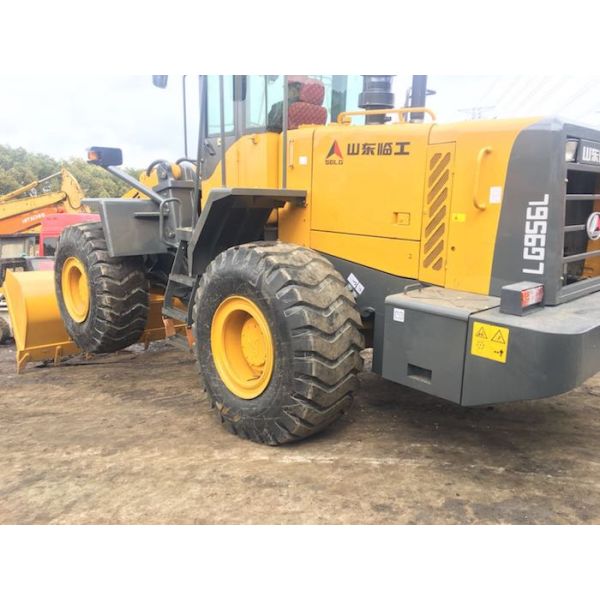 Diesel Engine Used Wheel Loaders / SDLG LG956L Compact Wheel Loader