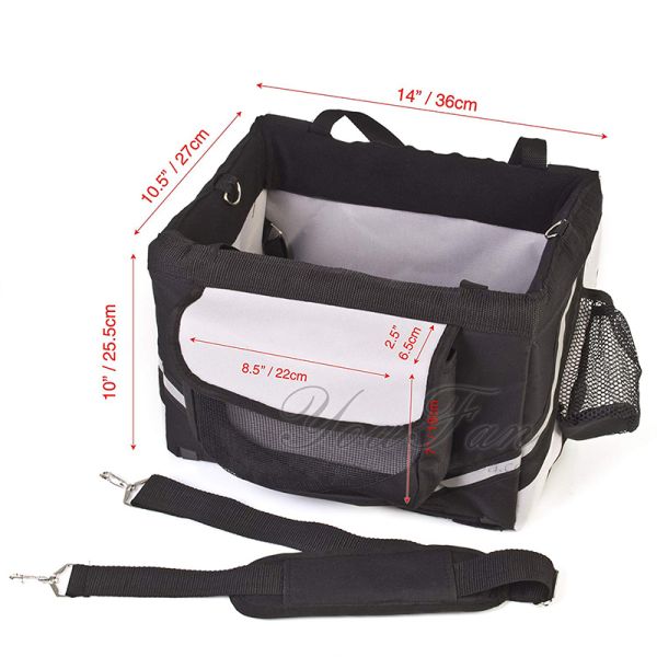 2-in-1 Over the Shoulder Carrier Pet Bike Basket