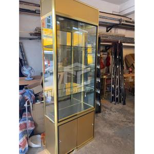 Aluminum Frame Showcase 1000*400mm Glass Show Cabinet OEM
