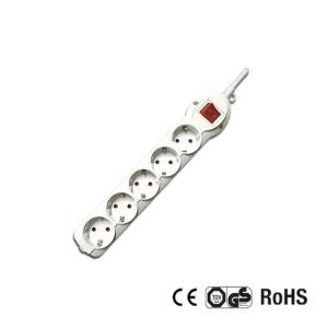 Quality Germany Type Extension Socket With 1.5m Wire, With Switch CE/GS Certificate for sale