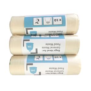 Nontoxic Kitchen Biodegradable Bin Bags , Leakproof Compostable Trash Can Liners