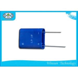 Full Enclosed Power Super Farad Capacitor , Blue 1F 5.5 V Supercapacitor For