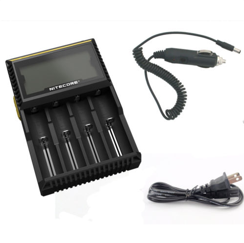 Nitecore D4 Flashlight Battery Charger EU/US Plug Intelligent Torch Battery Charger