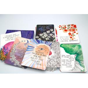 CMYK Paper Tarot Cards Recyclable 300gsm Custom Made Tarot Cards