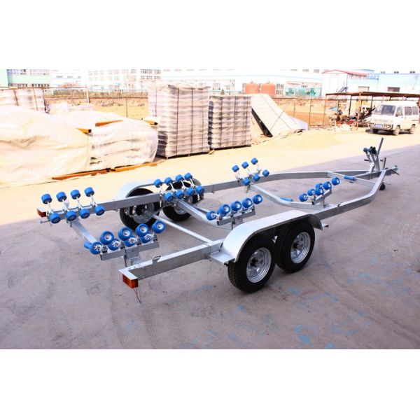 Buy Hot Dip Galvanized Double SHAFT 8.65m Boat Trailers FRPYS850R at wholesale prices