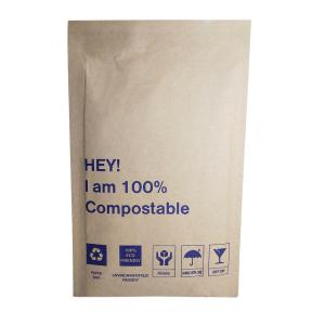 OEM Compostable Kraft Paper Honeycomb Padded Envelopes