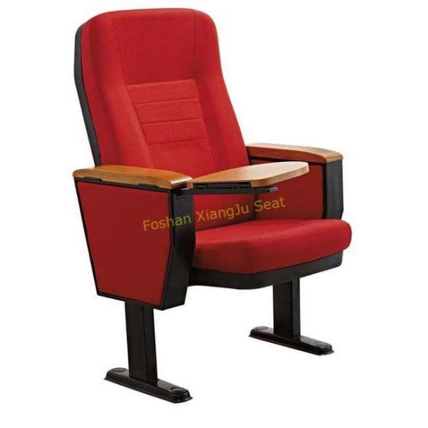 Buy Plastic PP Panel Steel Legs Lecture Room Chairs With Wooden Writing Tablet at wholesale prices