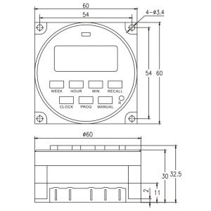 7 days time controller automatically cycling voltage output TM618 programmable