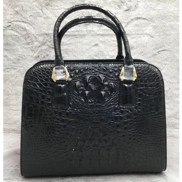 Fashion Authentic Crocodile Skin OL Lady Working Purse Female Handbag Exotic Alligator Leather Women Single Shoulder Bag