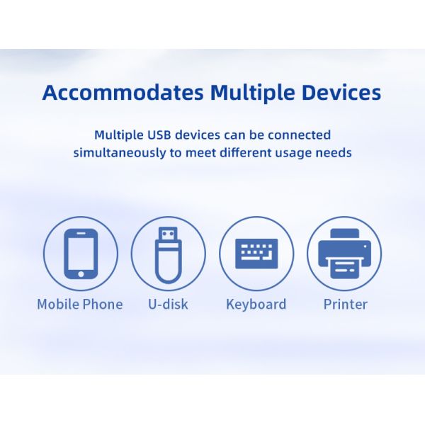 USB PVC Fast Reading Hub Tf Card Reading Hub with Rapid Data Transfer and Memory Card Reader