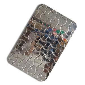 3D Decoration Stamped Stainless Steel Panel 304 For Wall And Ceiling Top