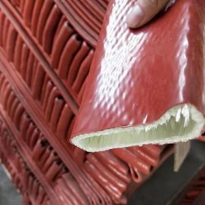 0.5mm Silicone Rubber Fiberglass Sleeving Insulated Fireproof