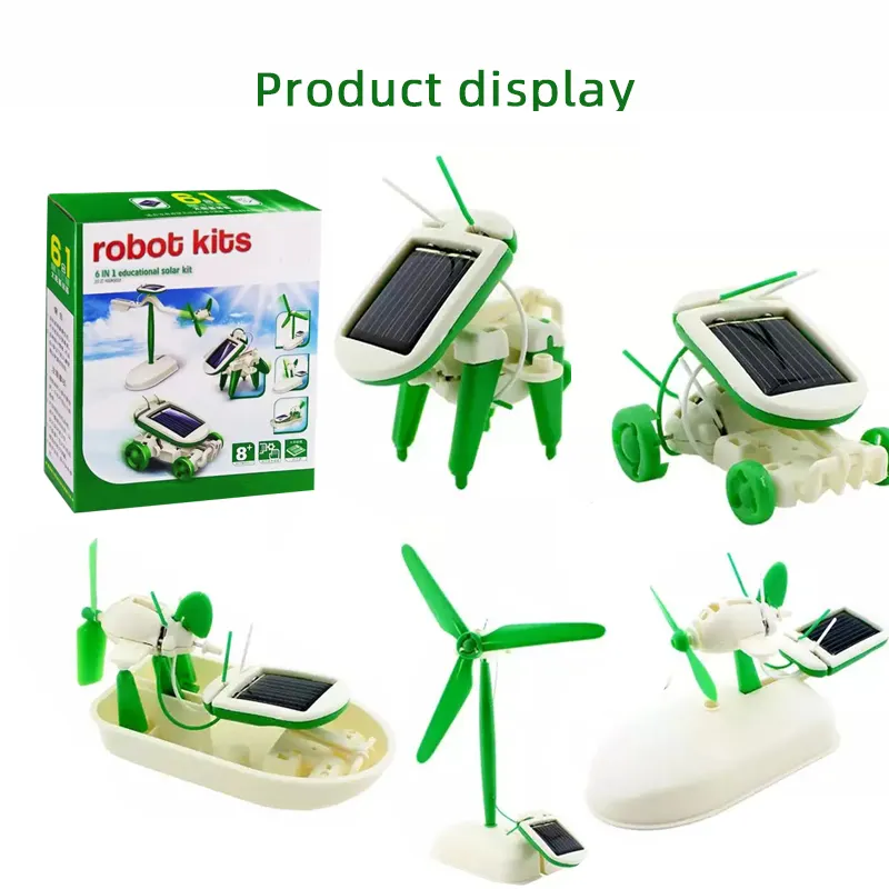 Solar Power Educational Toys 6 In 1 Diy 3d Solar Puzzle Adult Learning Toys