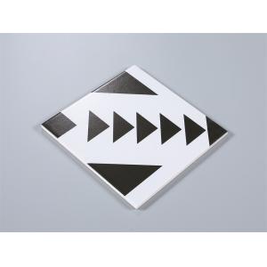 Black White Ceramic Rustic Tile 20x20cm AAA Grade Non-Slip