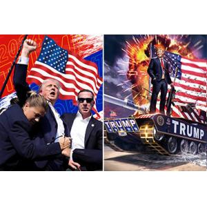 Buy cheap Customized President Image 3d Lenticular Print 3D Flip Effect Poster from wholesalers