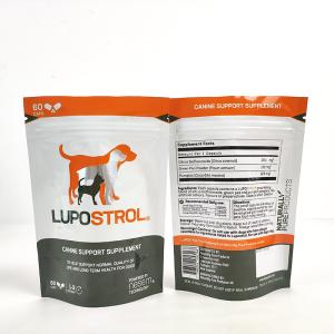 Custom Logo ziplockk Aluminium Foil Bag Pills Capsule Stand Up ziplockk Bags