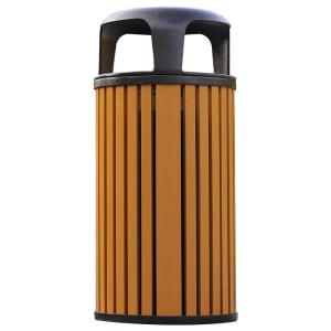 China Waste Bin Manufacturer Outdoor Round Stainless Steel Trash Can on sale