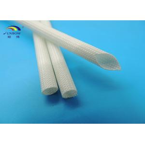 1200V White Color Silicone Resin glassfiber sleeving For Automotive Wiring Harness