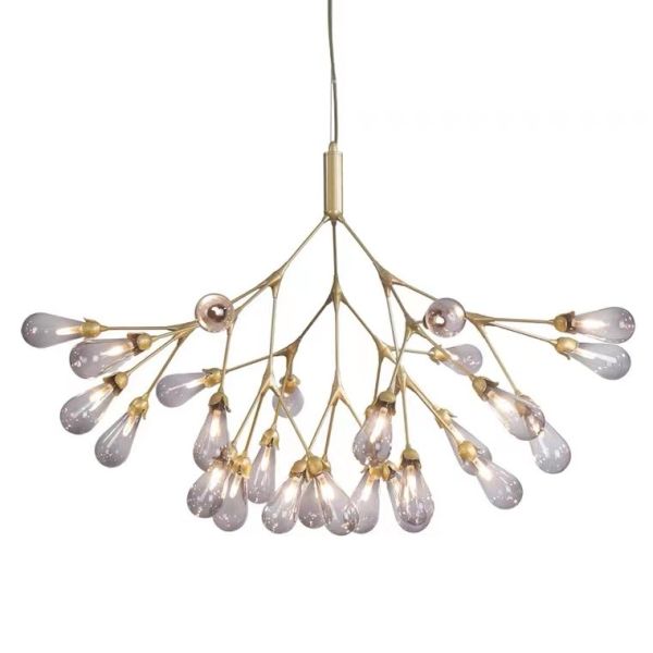 Luxury Pendant Lamp Glass Ball Chandeliers Decor Light Fixtures Magic Bean Ceiling Modern Glass Pendant Lamps