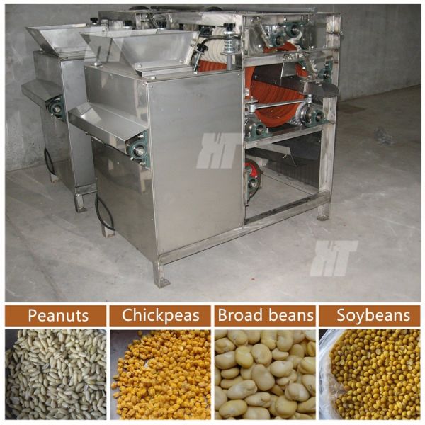 Buy Electric Chickpeas Peanut Peeling Machine SUS304 Almond Skin Peeler Machine at wholesale prices