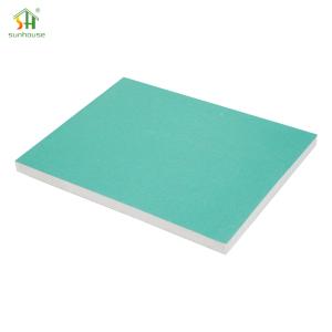9.5mm Moisture Resistant Gypsum Plasterboard 1220x2440mm Green Board For