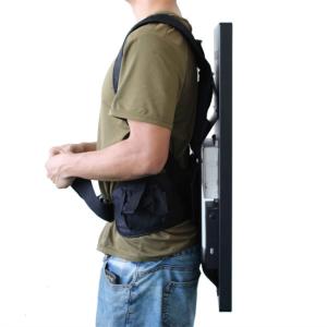 27 Inch 21.5 Inch Backpack With LCD Screen LCD Advertising Player Battery