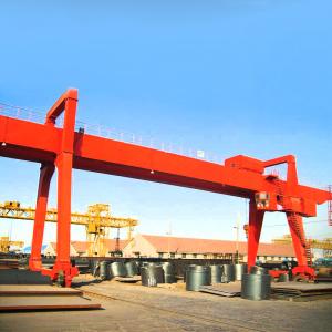 100T Double Girder Gantry Crane Construction For Power Station Lifting Operation