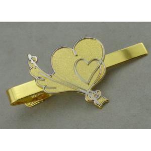 Silver 30 mm 3D Double Plating Mens Tie Bar Cufflink With Brass