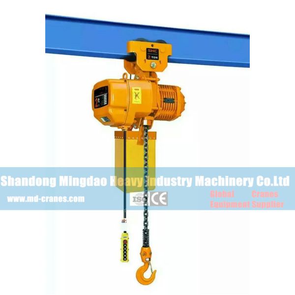 Buy China Mingdao 500KG 1000kg Sling Type Electric Chain Hoist with Trolley at wholesale prices