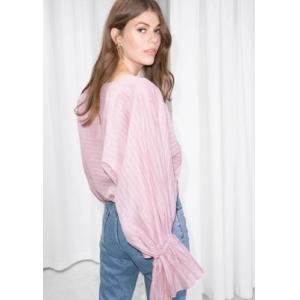 Cotton Fabric Bell Sleeve Women Blouse