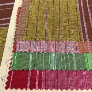 Yarn - dyed Sustainable Multi Stripe Linen Cotton Blend Fabric