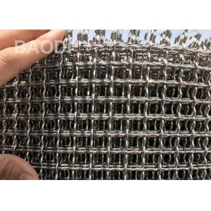 316L 2" Crimped Wire Screen Galvanized Weaving Double Iron