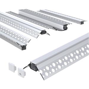 Recessed Extrusion Drywall Aluminium Profiles For Wardrobe Office