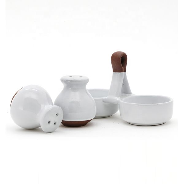 Ceramic Condiment Container Cruet Set Ceramic Salt And Pepper Shakers Cruet