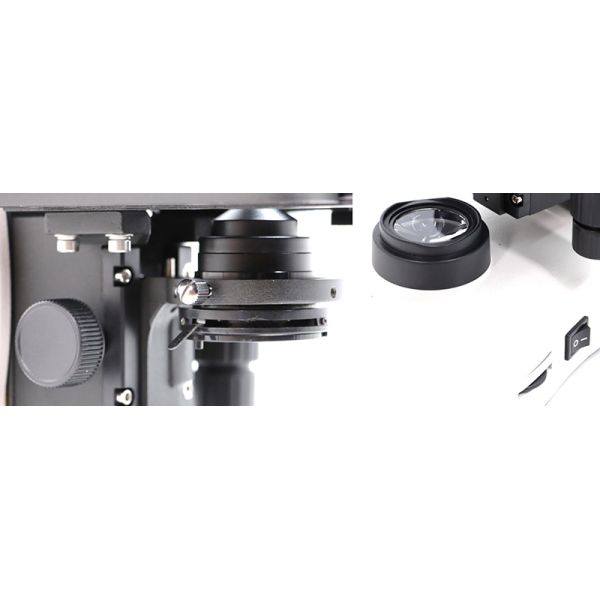 OPTO EDU A12.1005 Achromatic LED Trinocular Biological Laboratory Microscope