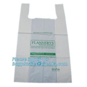 compostable cornstarch to protect the environment flat bags on roll for food